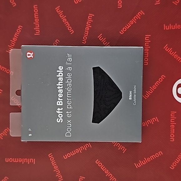 * NWT Set of 3 SMALL Lululemon Bikini SMALL Bundle in BLACK Soft Breathable - Picture 2 of 6